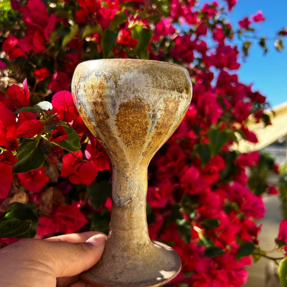 Hand Thrown Goblet 5.75” x 3”
